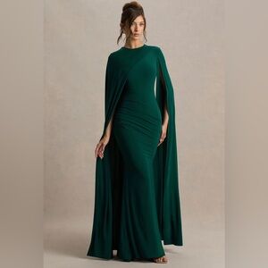 Club L London Deep Green Maxi Skirt